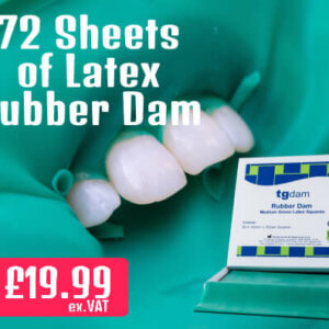 Latex Rubber Dam Bundle of 72 Sheets: Dental Isolation Essential for Precise Treatment